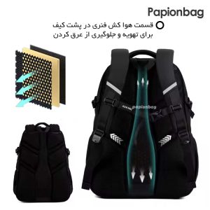 پشتی فنردار کوله پشتی جادار و مقاوم و با کیفیت برند AOKING کد 607