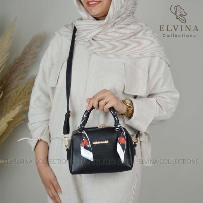 کیف دستی و دوشی اسکارف دار سودا min min